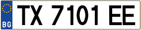 Trailer License Plate